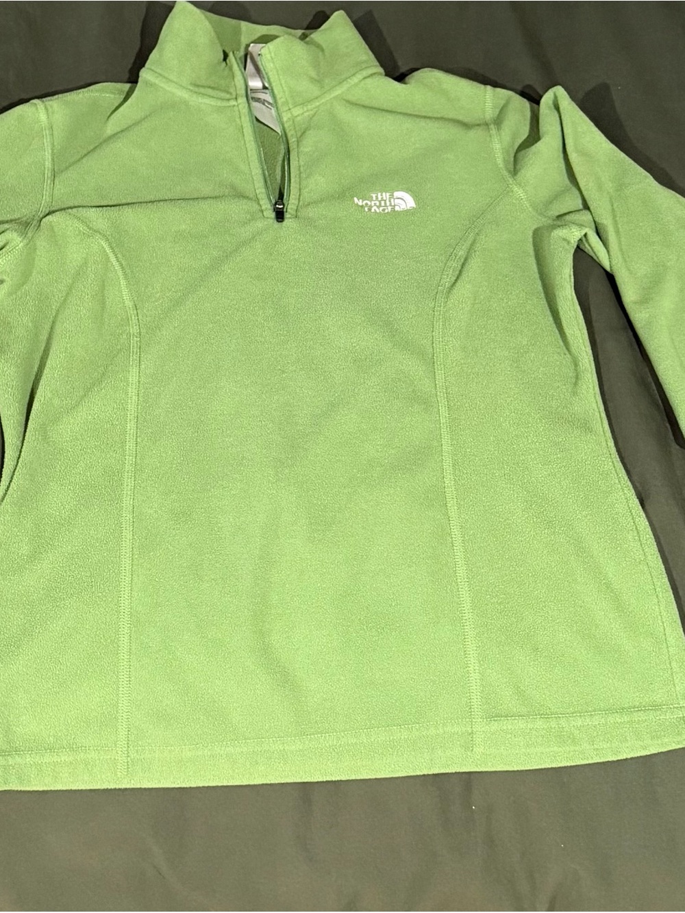 The North Face Women’s TKA 100 Fleece 1/4 Zip Green XS
